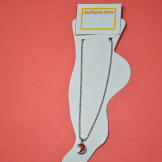 Tobillera acero con dije Luna o Estrella