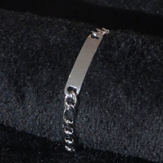 Pulsera de identidad de acero para hombre.