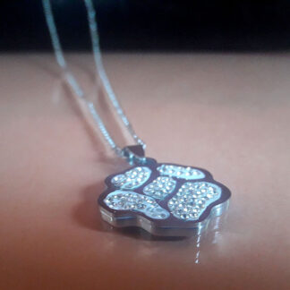 Dije Flor Strass con cadena