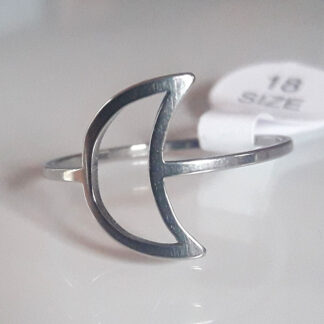 Anillo de acero "Luna"