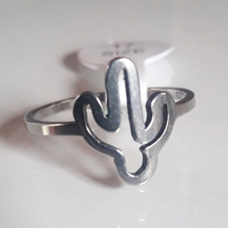 Anillo de acero "Cactus"