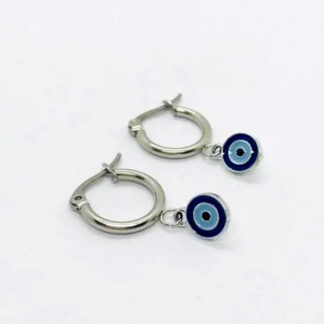 Aros acero colgante "Ojo Turco"